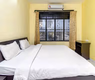 Simplistic living area in Kalyani Nagar Apartments