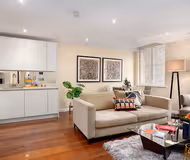 Living area at Chancery Lane Apartments by MySquare