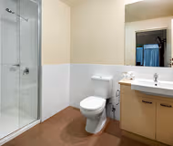 Simplistic living area in Quest Mildura