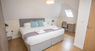 King sized bedroom at </div>