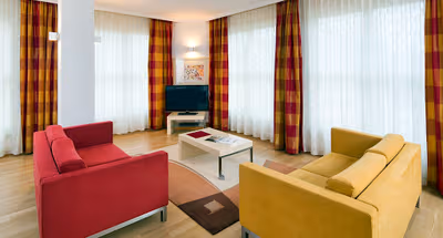 Living area - 1 bed apartment