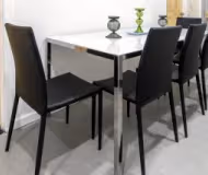 Dining space at Christopher Street Furnished Apartment, West Village