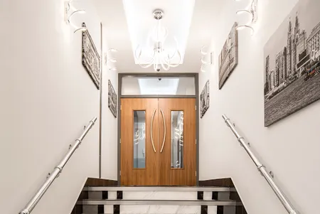 Entrance of 42 Castle Street Apartments in Liverpool City