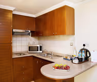 Luxury kitchen at Al Rawda Arjaan Serviced Apartments, Nahyan Camp