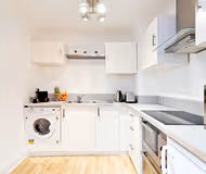 Kitchen at South Dock apartment