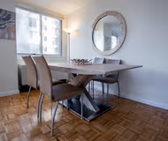 Dining space at The Vantage Apartments