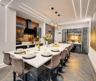 Fully equipped kitchen in 3 bed at Swish luxury apartments
