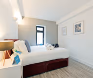 Master bedroom at Claredon Hall