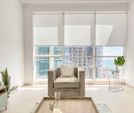 Bright living area at Al Mamsha Street Serviced Apartments, Dubai