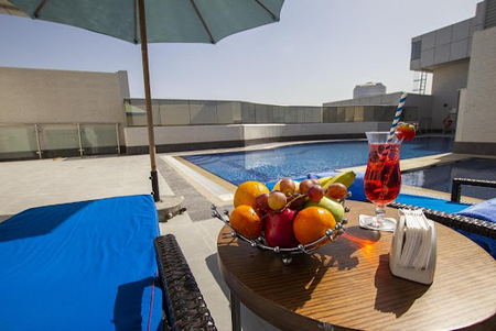 Pool side at Beirut Street Serviced Apartments