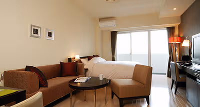 Cosy living area in Roppongi-Ku Apartments