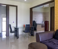 Comfy living area at Ashoka Nagar Apartments