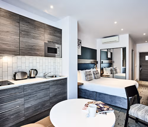 Fully equipped kitchen at Quest City Centre