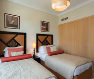 Master bedroom at Shoreline 7 Serviced Apartments, Palm Jumeirah