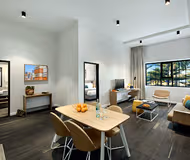 Dining space at Pakenham Street Serviced Apartments