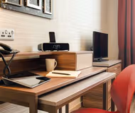 Bright living area at Fairclough Street Apartments in Liverpool City