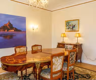Luxury dining space at Rue de Monceau Serviced Apartment, Champs Elysees