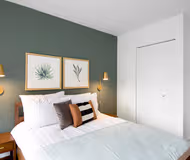 Bedroom at West Randolph St. #1807 Serviced Apartment, The Loop