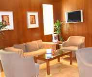 Spacious living area at Al Rawda Arjaan Serviced Apartments, Nahyan Camp