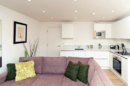 Bright living space at Cambridge Place