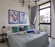 Luxury bedroom at Allenby Street Serviced Apartment