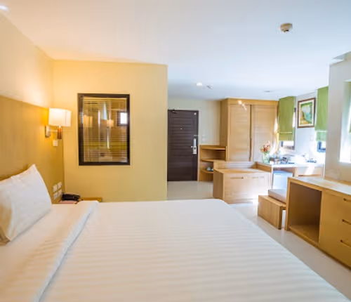 Luxury bedroom at Kathu Serviced Apartments