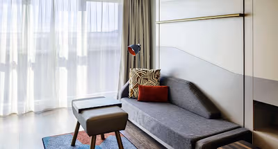 Living room at Edinburgh apartment