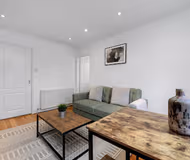 Living room at The Old Street Apartment