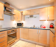 Fully equipped kitchen at Priory Place