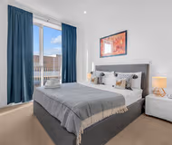 Luxury bedroom at Heathrow Central Apartments by MySquare