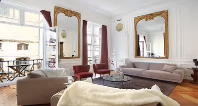 SUMPTUOUS IN EVERY SENSE WITH LARGE FRENCH WINDOWS-PERCHED NEXT TO LE LOUVRE