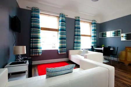 living space at Temple Bar apartment