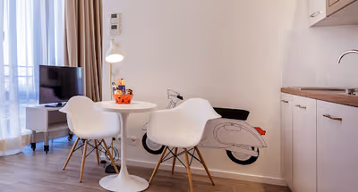 Kitchen at Westendstrasse Serviced Apartments, Munich