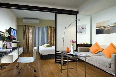 Simplistic living area in Citadines Sukhumvit 8 Bangkok