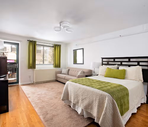 Living area at West 19th Street Furnished Apartments, Manhattan