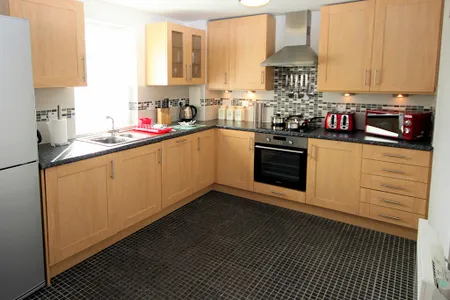 Fully equipped kitchen at Knightsbridge Court