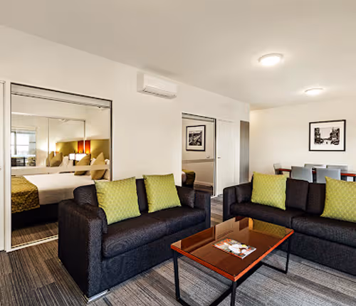Stunning living area in Quest Melbourne Airport