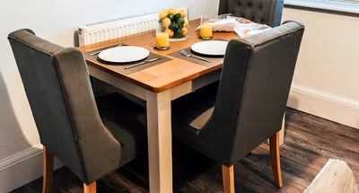 Luxury dining area at Cavendish House