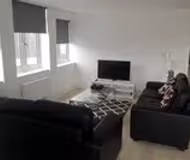 Living room at Ealing apartment