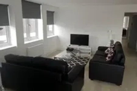Living room at Ealing apartment