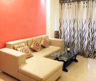 Comfy living area at Saket Apartments, New Delhi