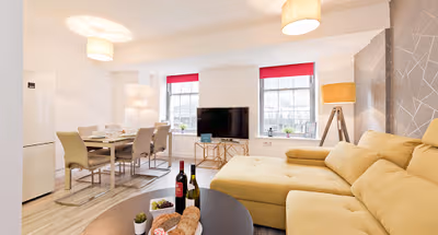 Living room at Crown Temple Bar