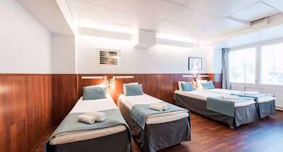 Bedroom for 4 guests at Forenom Aparthotel Helsinki Kamppi