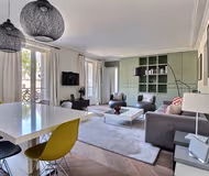 Cosy living area in Boulevard de La Tour Maubourg Serviced Apartment, Palais-Bourbon