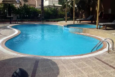 Pool side at Haroon Al Rashid Street Apartments