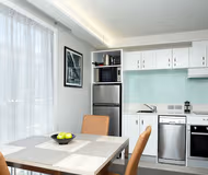 Full kitchen at Quest Petone