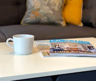 Stunning living area in Geneva Apartments