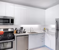 Fully equipped kitchen at Crescent Street