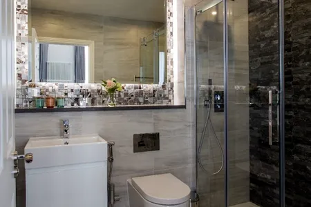 Bathroom at Marylebone apartment