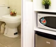 Spacious living area at Tai Ping Shan Serviced Apartments